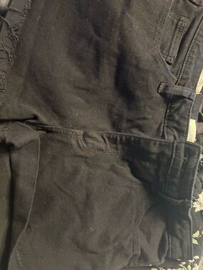 Universal Thread Black Denim Shorts with Branded Waistband
